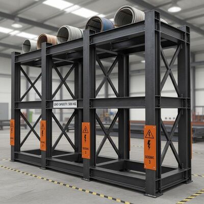 Carbon Steel Pipe Rack with 5000 Kg Load Capacity
