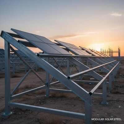 Modular Solar Steel Structure With Anti Rust Treatment